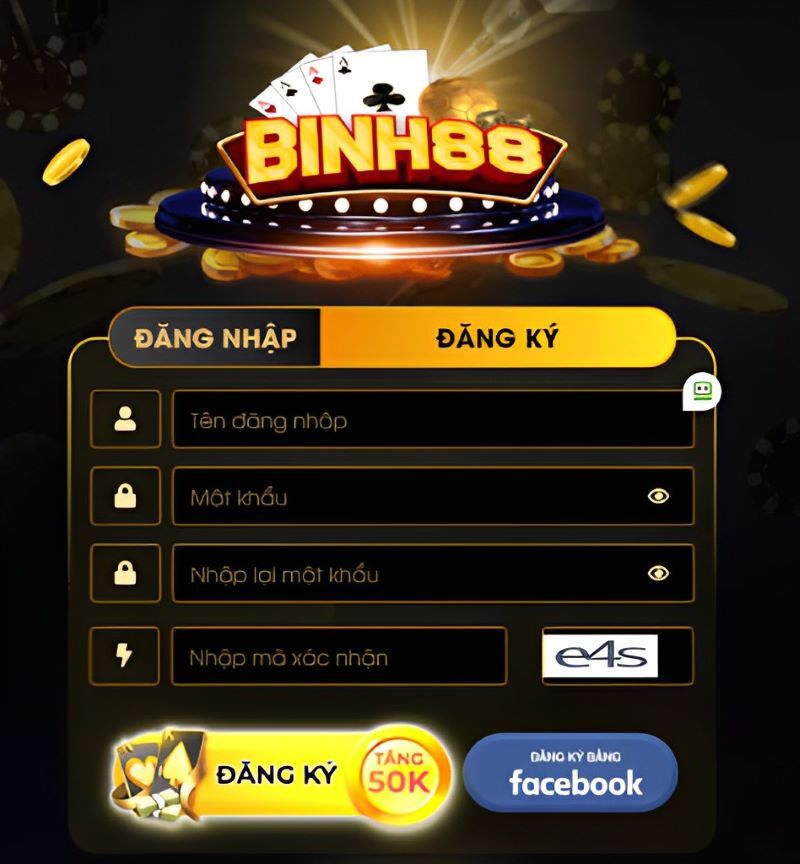 Binh88 - Cổng game cờ bạc đổi thưởng online đẳng cấp 2 Đăng ký tài khoản cho cổng game