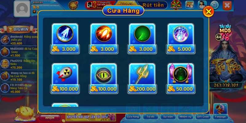 Cá Xèng cổng game bắn cá máy xèng online đổi thẻ hàng đầu 3 Tải game về Android