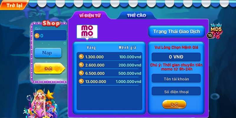 Cá Xèng cổng game bắn cá máy xèng online đổi thẻ hàng đầu 8 Rút tiền an toàn, tiện lợi