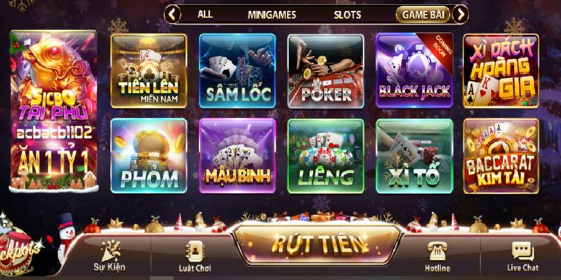 May club - Thiên đường giải trí Las Vegas thu nhỏ tại Việt Nam 6 Game bài chính là thế mạnh của cổng game May club