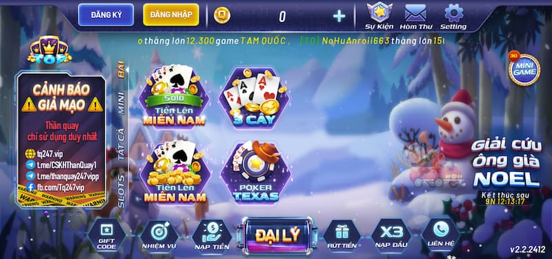 Review Thanquay247 vip - cổng game giải trí online cực hot 6 Game bài đổi thưởng